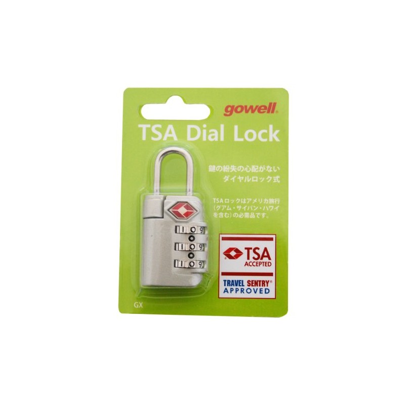 TSA Dial Lock GX Silver 1313