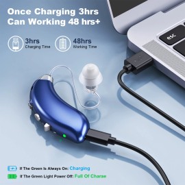 K&FCOPTEE Adjustable Hearing Aids For Adult Behind The Ear Rechargeable Hearing Amplifiers