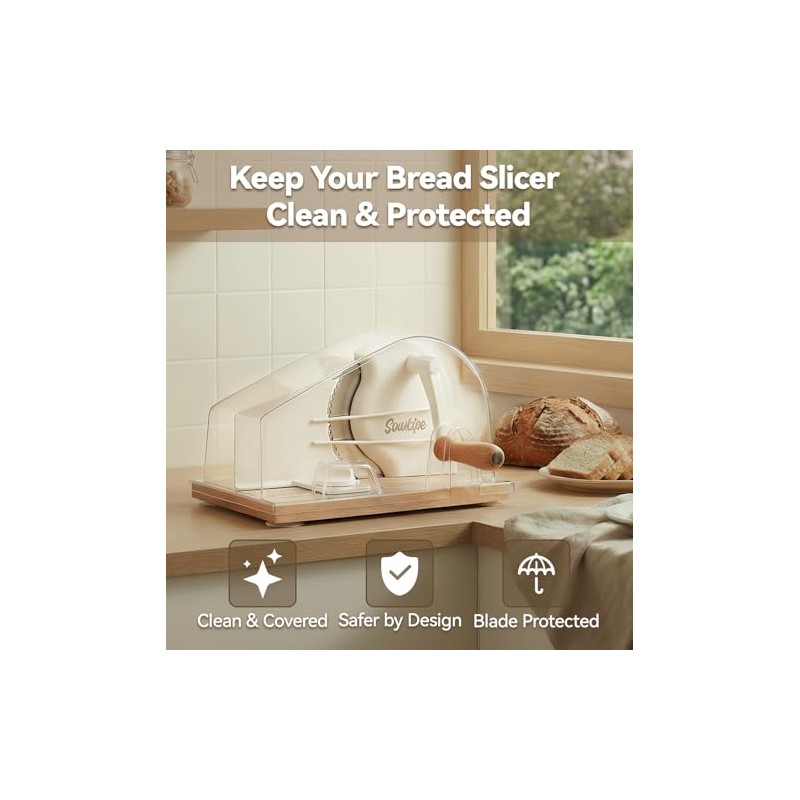 Bread Slicer Cover – Clear Protective Dust Cover for Manual