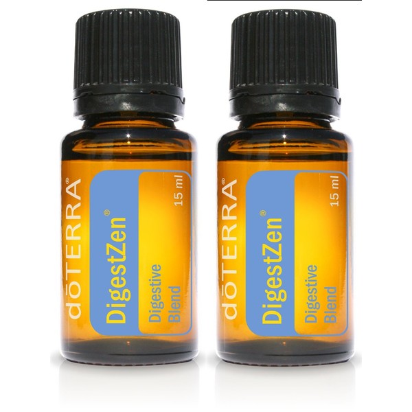 doTERRA DigestZen Essential Oil Digestive Blend 15 ml (2 pack)