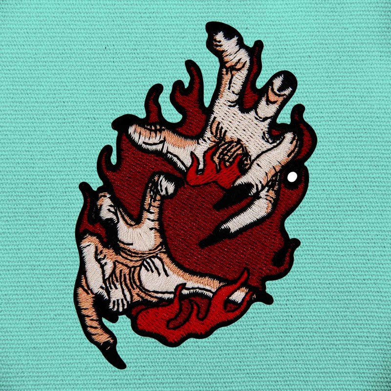 The Force of Fire Embroidered Iron on Sew on Patch