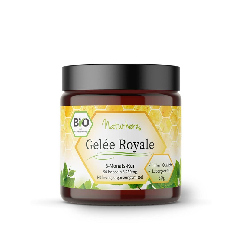 Naturherz Organic Jelly Royal Capsules 90 Vegi Caps in Practical