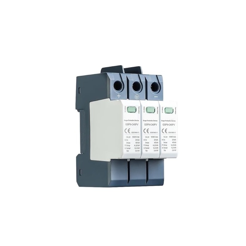 Protector contra sobretensiones doméstico GSP9 3P 1500VDC – 20‑40 kA