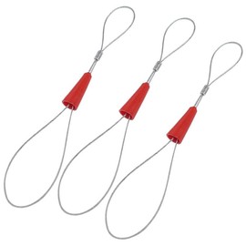TorSor 3 Pack Electrical Fish Tape Pulling Grip Wire Puller Socks Grips Fish Cable Loop Tip Fastener for Runing Wires Through Wall Cable Snake Threader
