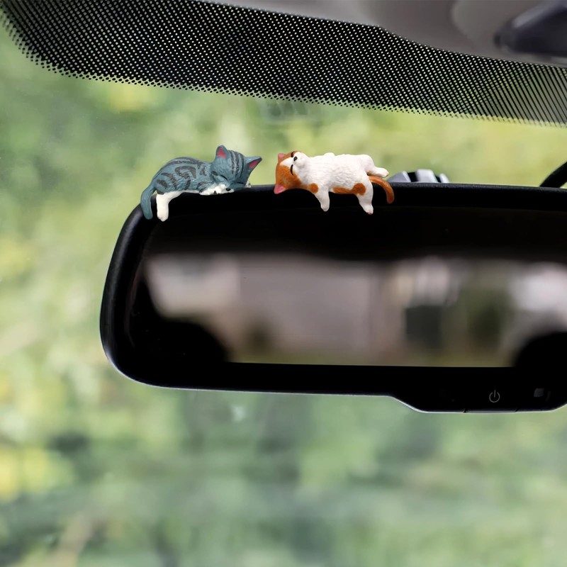 Cat Car Interior Accessories Dashboard Decorations, Set of 5 Cute