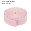 MECCANIXITY Elastic Bands for Sewing 1"(2.5cm) 5 Yard Pink Knit