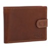 Gusti Gustav Men's Leather Wallet, brown, Retro