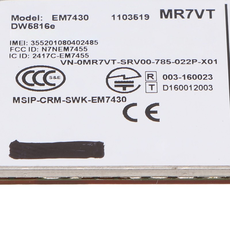 4G LTE Network Card for Dell for Latitude 7280 7285
