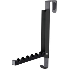 Yamazaki 5515 Door Hanger, Stores When Not In Use, Black, Approx. W2XD7-20.5XH23.5cm (In Use), Tower, Foldable, Neat Storage, Easy Installation