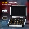 ZELCAN Step Drill Bits, HSS 5PCS Titanium Step Drill Bit
