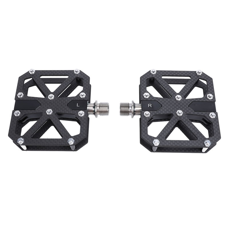 Mountain Cycling Pedals Carbon Fiber 3 Bearing Anti Slip Hollow
