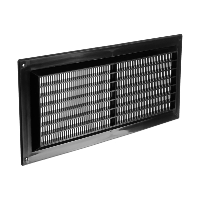 Vent Systems 3" x 10" Inch (Opening) Black Plastic Air