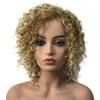 Wiginway Women Wigs Medium Curly Gold Wigs Synthetic Wig For
