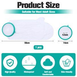 VEGCOO Waterproof Cast Cover Arm, Adult Waterproof Arm Cover for Shower, Soft and Comfortable Reusable Plastic Waterproof Sealable Arm Cover for Forearm Waterproof Protection (Arm)