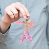 YPYMOD Lnitialen Keyring Tassel Butterfly Sequins Love Letter Keyring, Pink,