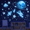 AZ-FRONT Glow in the Dark Stickers, Space Theme Set, Star,