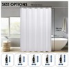 OVZME White Tall Bathroom Shower Curtain 78 Inch Length, Modern