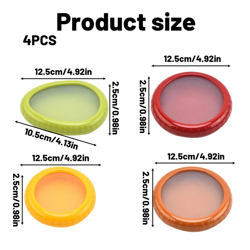 XcnPer Fresh Pods for Food, 4 PCS Avocado Storage Container
