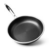 AROMA® 10-Inch Stainless Steel & Nonstick Ceramic Frying Pan with