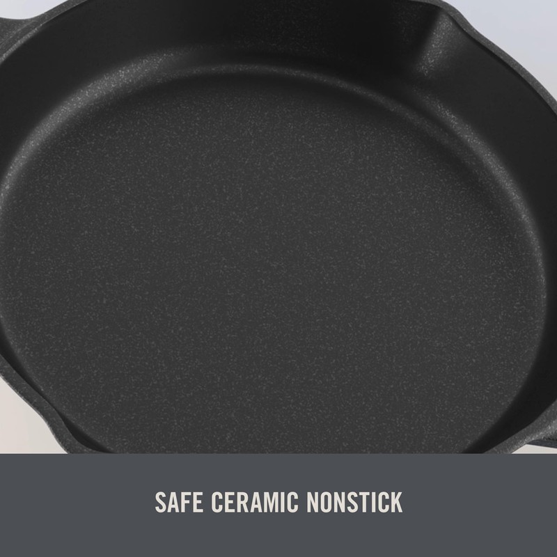 DASH Zakarian 11 Inch Small Nonstick Cast Iron Skillet with