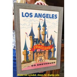 Go Greyhound to Disneyland - 1960s Advertising Poster