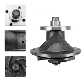 AULINK RE53757 Water Pump For John Deere 6100 6100SE 6200 6200L 6200SE 6300 6300L 6300SE 6400 6400L 6400SE 6400SP 6500 6500L 6506 6600 6800 6900 7200 7220 7320 7400 7500 7600 7700 7800 R102847 RE41157