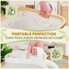 Laundry Hamper 3 Section, 145L Dirty Clothes Hamper with Lid,
