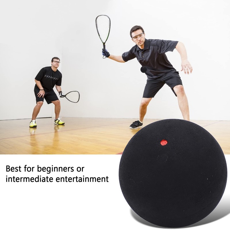 Moovul 2PCS Training Squash Ball Rubber Squash High Reliability Professional