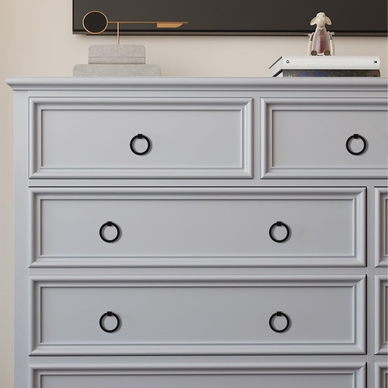 RZDEAL 4Pcs 2.0" x 1-7/8" Solid Brass Pulls for Dresser