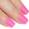 Bling Art False Nails French Manicure Matte Pink Medium Tips