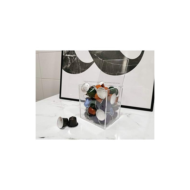 Dcasa Plexiglass Capsule Holder for Nespresso or Dolcegusto
