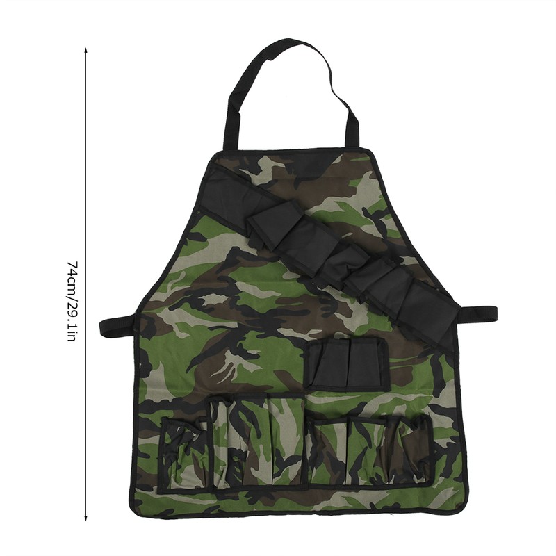 MultiFunction BBQ Apron Waterproof Dirt Resistant Cooking Apron with MultiPocket