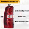 Boine Right Passenger Side Tail Light Compatible With 2007-2014 Chevy