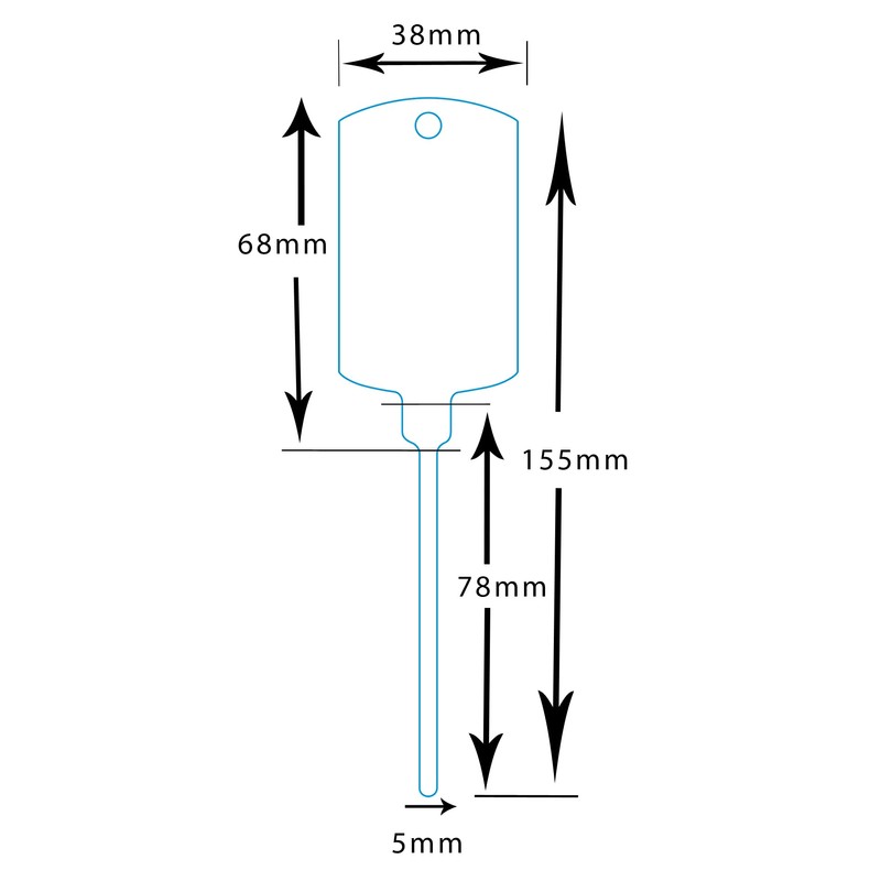 Key tags - Vehicle plastic key tags (200) with self