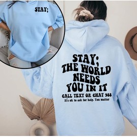 Suicide Prevention Mental Health Help Wellness Trendy Be Kind S Black Hoodie