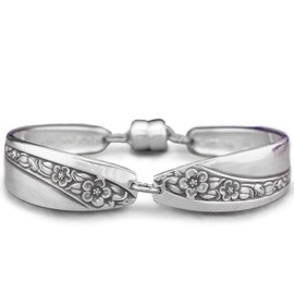 Antique Silverware Spoon Jewelry Queen Mary 1953 Medium