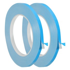 PATIKIL Thermal Adhesive Tape, 2 Rolls 25m x 5mm x 0.2mm Double Side Adhesive Thermal Conductive Tape for Heatsink LED GPU Modules Computer CPU IC Chip, Blue