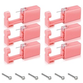 VANANA Disposable Nose Piercing Kit Tool Stud Safety Sterile Portable Nose Piercing Kit Tool Self Nose Piercing Gun Pack of 6