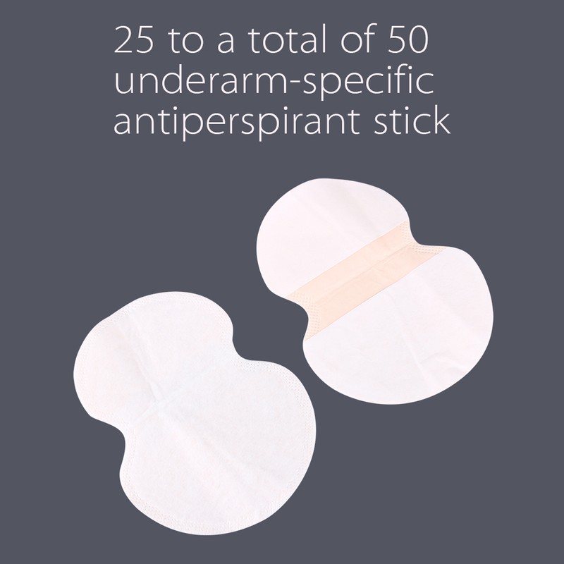 Underarm Sweat Pads,100pcs / 50Pair Absorb Sweat Armpits Disposable Perspiration