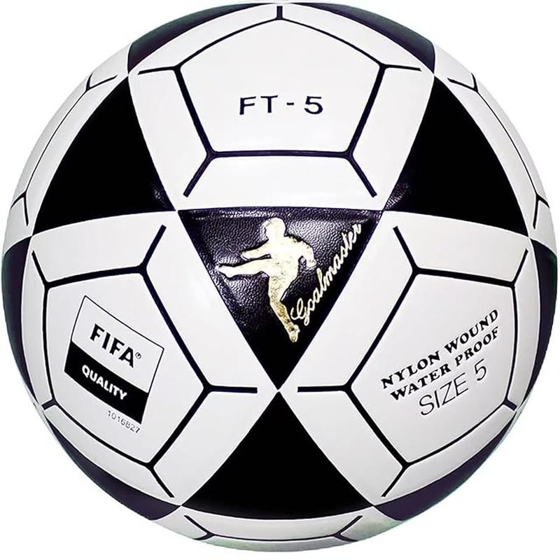 FT5A Goal Master Football Balls | Volley Ball [Outdoorfun]:_Black/Yellow_Size 5
