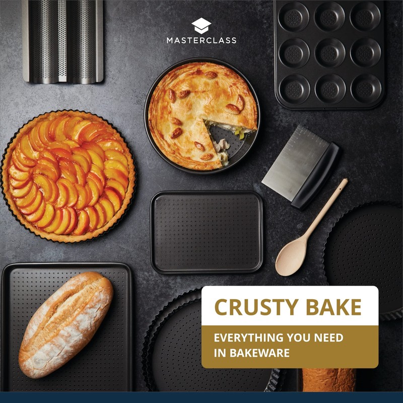 MasterClass Crusty Bake Non-Stick Pizza Tray for Regular and Pizza