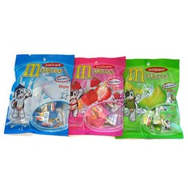 Unican Milkita Candy Variety Pack: Classic Milk, Strawberry, Melon Flavors
