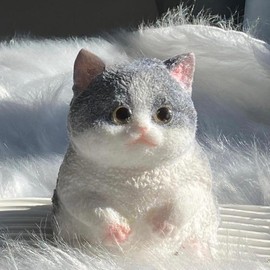 „Äê6‚Äù Large„ÄëMOBECK 3DTaba Squishy Cat,Cat Taba Squishy,Squishy ToysÔºåTaba Cat Squishy Squeeze Toys,Adorable Squishy Cat, Large Taba Soft Giant Squishy Finger Stress Relief Toys (Orange cat):_(6 Inch) Blue White and Short Cat