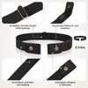 SANSTHS Belt without Buckle Women Men Elastic Stretch Adjustable Invisible
