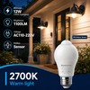 8-Pack Motion Sensor Light Bulb, 12W(100W Equivalent), 2700K Warm White