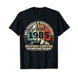 Vintage August 1985 40th Birthday Gift Man Woman T-Shirt