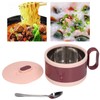 Stainless Steel Ramen Bowl Double Insulation Instant Noodle Bowl with