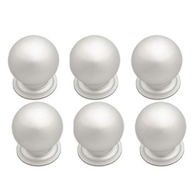 BOZONLI Pack of 6 Matt Ball Knobs, Drawer Knobs, Furniture Knobs, Cupboard Knobs, Drawer Handles, Dresser Knobs, Ball Knobs, Diameter 22 mm, for Kitchen Cupboard Drawer