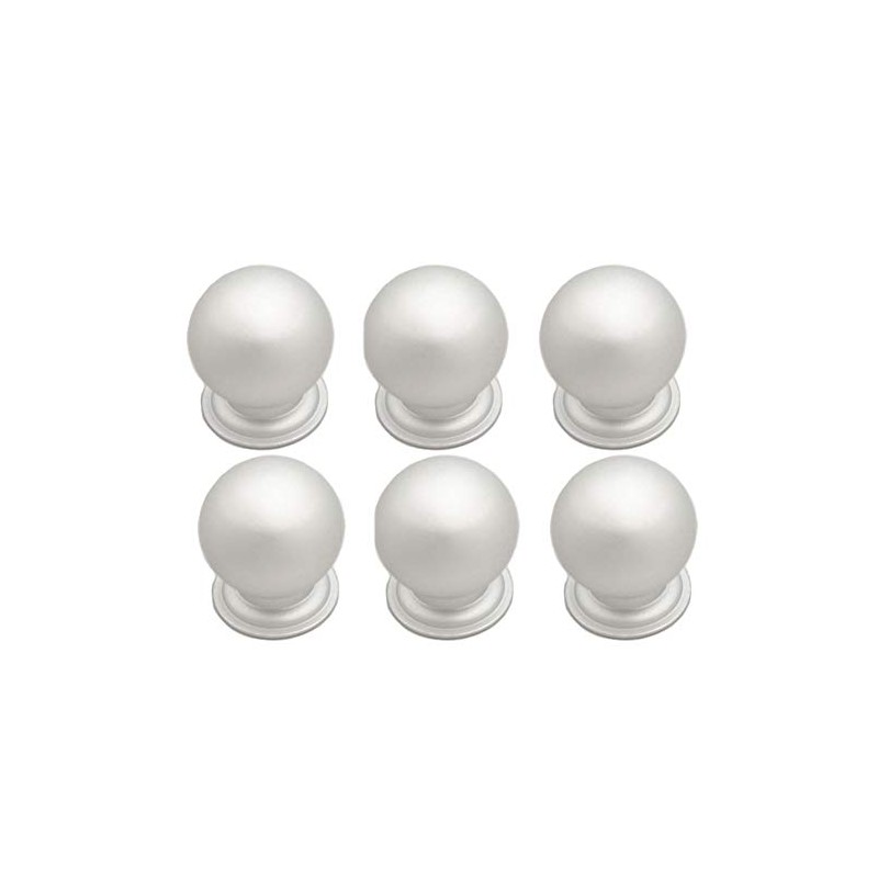 BOZONLI Pack of 6 Matt Ball Knobs, Drawer Knobs, Furniture