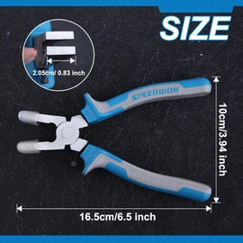 SPEEDWOX 6 Inch Glass Nipper, Glass Punch, Glass Cutter, Glass Cutting Nipper, Stained Glass Nipper, Glass Cutting Planipper, For Stained Glass, Plannipper, Metal Glass Running Pliers, Plastic Cutter